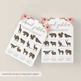 Girl baby shower funny animal pregnancy game by LittleSizzle