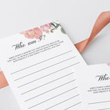 Whimsical floral baby shower games instant download by LittleSizzle