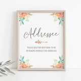 Help The Busy Mom-To-Be, Make Yourself The Addressee Sign Printable