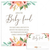 Floral Baby Shower Guess the Baby Food Game Printable by LittleSizzle