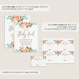 Floral baby shower guessing games by LittleSizzle