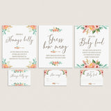 Boho Baby Shower Activities Guessing Games Set by LittleSizzle