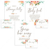 Boho Baby Shower Activities Guessing Games Set by LittleSizzle