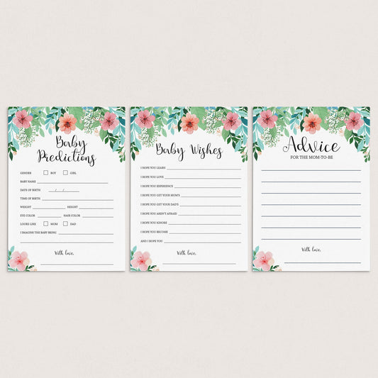 Floral Baby Shower Keepsakes by LittleSizzle