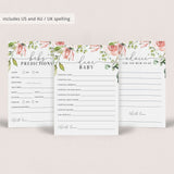 Blush Floral Baby Shower Game Bundle For Zoom