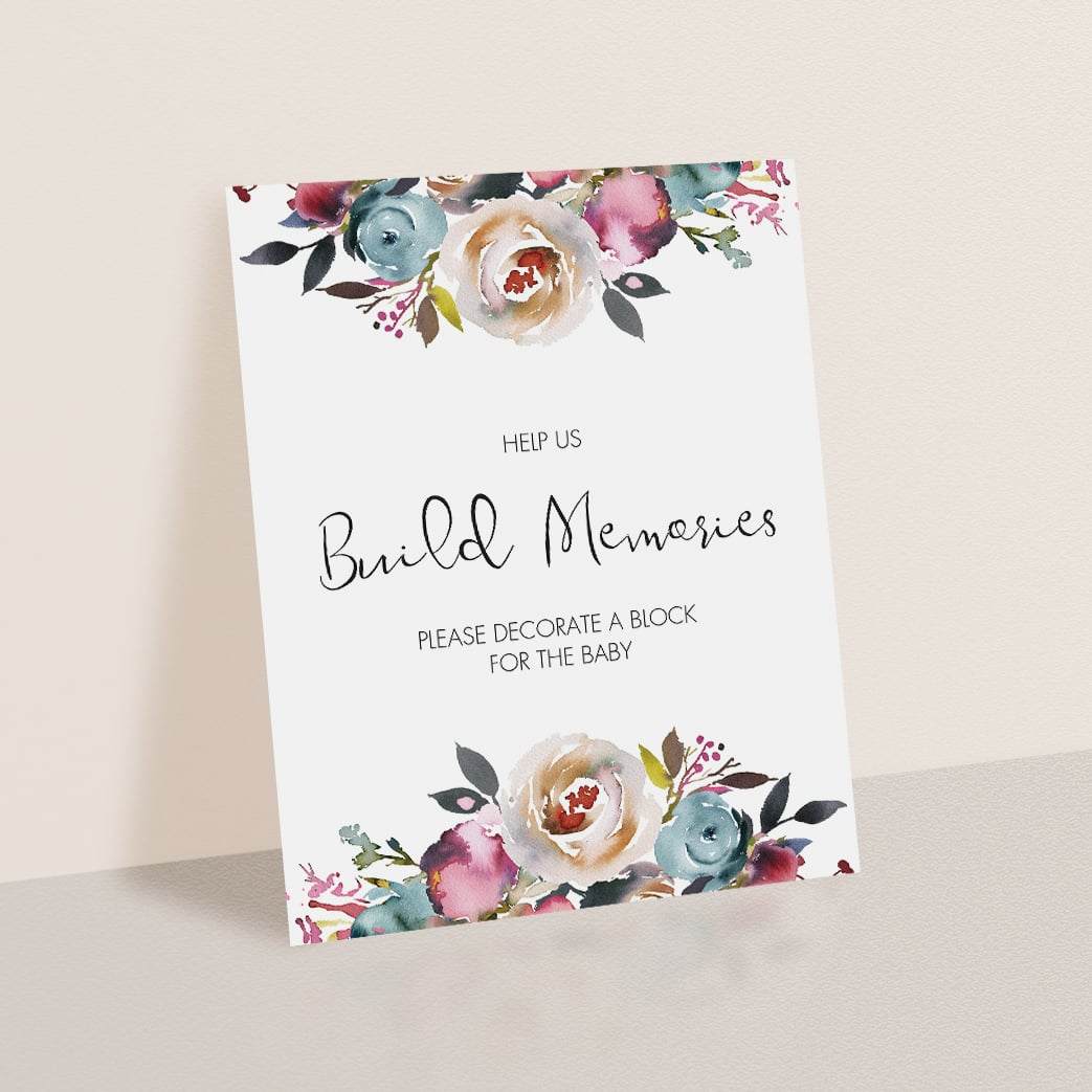 Bohemian theme baby shower decorations instant download by LittleSizzle