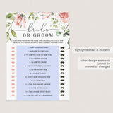 Blush Floral Bridal Shower Complete Bundle DIY Instant Download