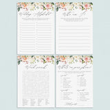 printable bridal shower game cards by LittleSizzle