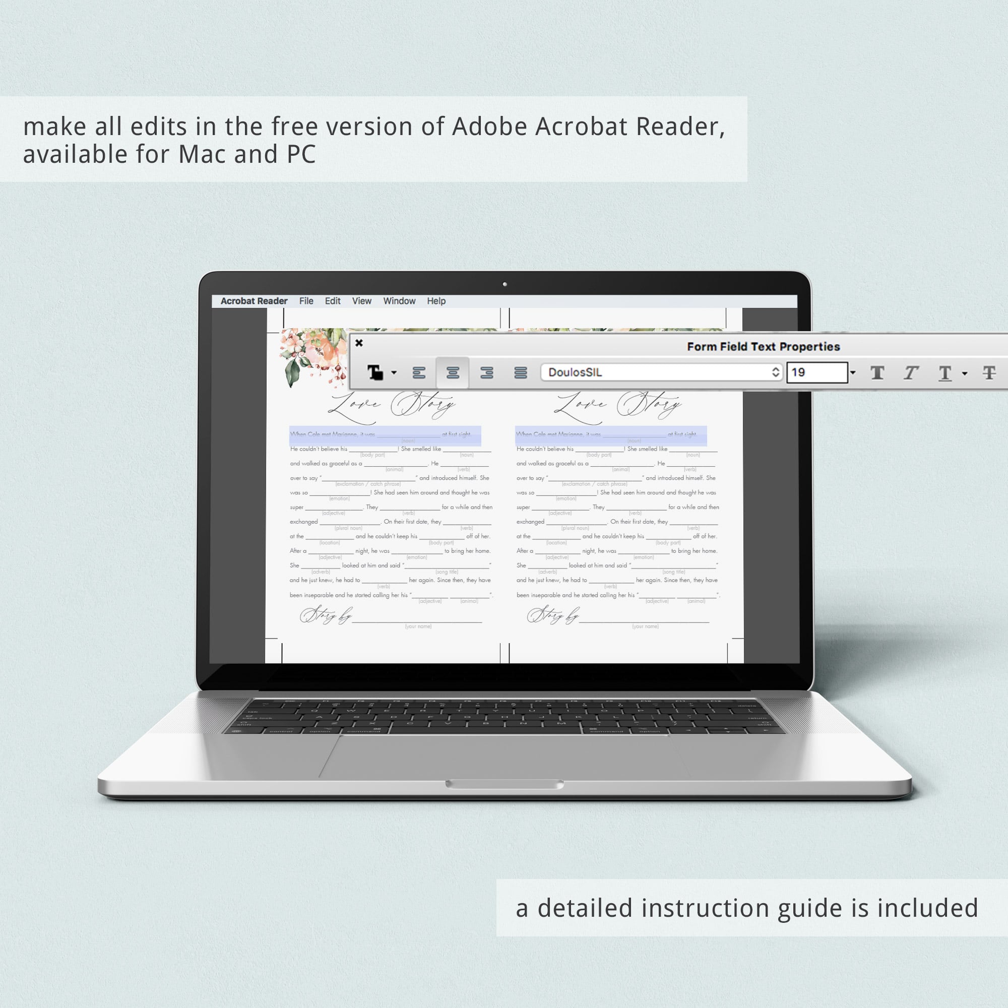 editable mad libs game templates