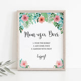 Girl shower momosa bar sign printable by LittleSizzle