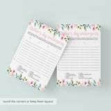 Floral Mother's Day Game for Zoom and To Print