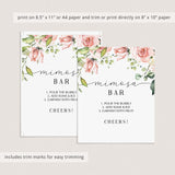 Blush Floral Bridal Shower Complete Bundle DIY Instant Download