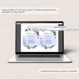 Editable baby shower postponed card floral theme by LittleSizzle