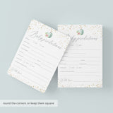 Pumpkin Baby Shower Predictions for Baby Cards