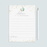Floral Pumpkin Baby Shower Advice Cards by LittleSizzle
