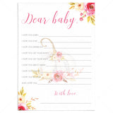 Little pumpkin baby shower wishes printable by LittleSizzle