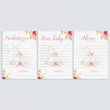 Floral pumpkin baby shower games for girl by LittleSizzle