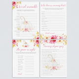 Pumpkin baby shower games pack for girl by LittleSizzle