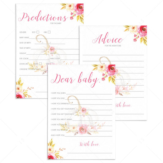 Floral pumpkin baby shower games for girl by LittleSizzle