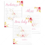 Floral pumpkin baby shower games for girl by LittleSizzle