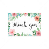 Floral thank you cards printable by LittleSizzle