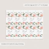 Blush Floral Bridal Shower Complete Bundle DIY Instant Download