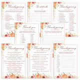 Floral Pumpkin Thanksgiving Games and Activities Printable by LittleSizzle