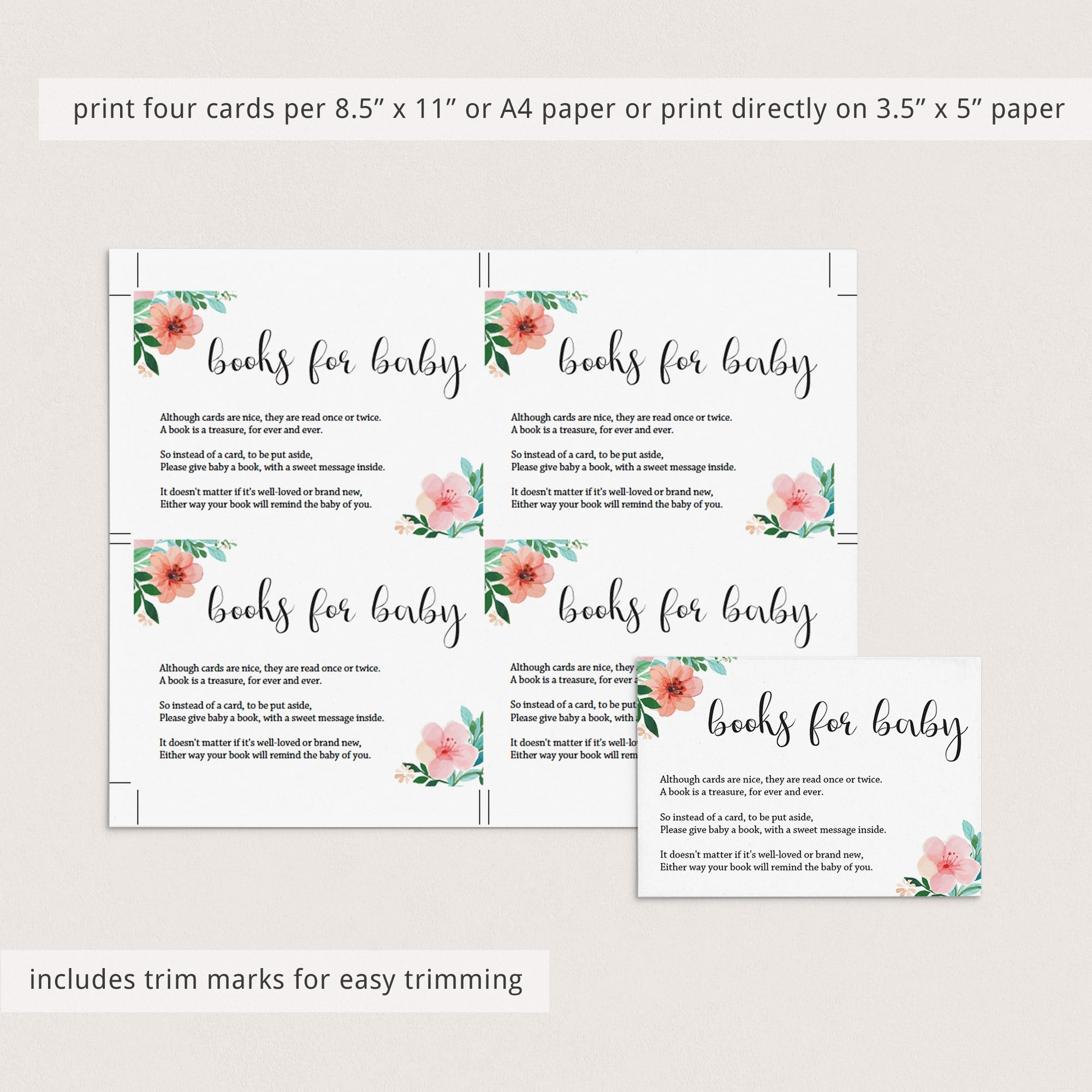 Editable Baby Shower Invitation Insert by LittleSizzle