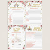 Unicorn babyshower games package printable by LittleSizzle