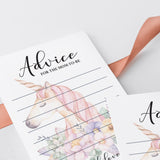 Watercolor unicorn games for girl baby shower by LittleSizzle