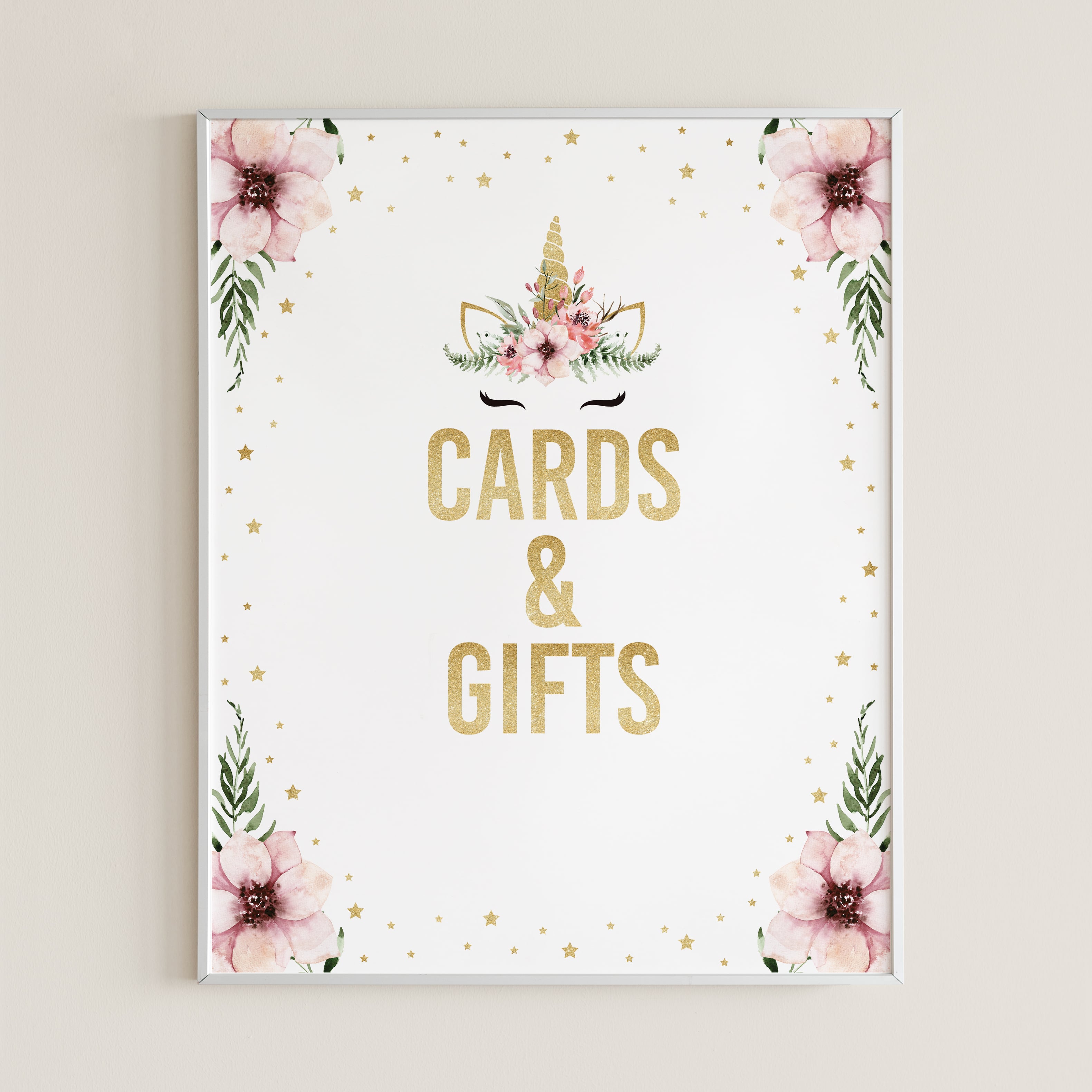 Card and gifts table sign babyshower decorations by LittleSizzle