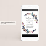 Postponed bridal shower digital announcement template by LittleSizzle