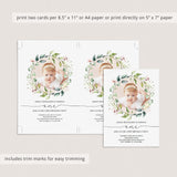 DIY photo birthday invitations one by LittleSizzle