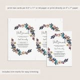 Floral bridal shower postponed cards by LittleSizzle