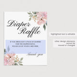 Floral watercolor baby shower decor by LittleSizzle