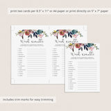 Pink floral baby shower game baby word scramble by LittleSizzle