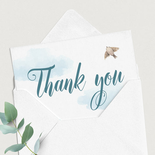 Printable up and away thank you cards by LittleSizzle