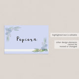Instant download food cards template by LittleSizzle