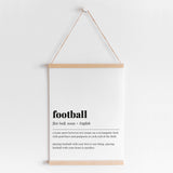 Football Definition Print Instant Download