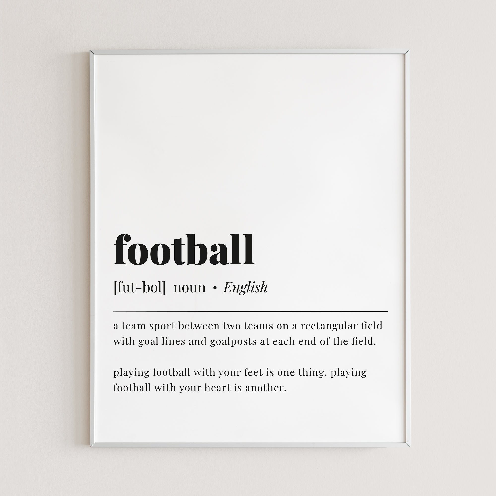 Football Definition Print Instant Download by LittleSizzle
