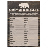 Name that baby animal baby bear party game printable by LittleSizzle