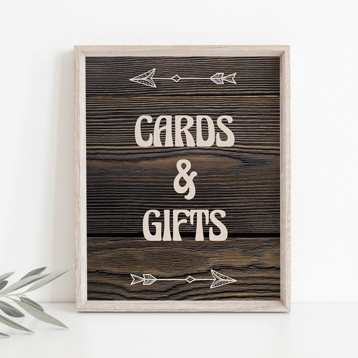 Rustic gifts sign download for forest party by LittleSizzle
