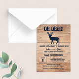 Rustic Oh Deer Baby Shower Invitation Template