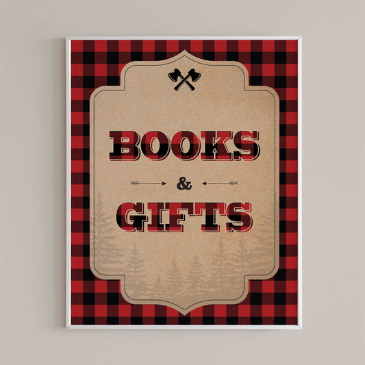 Books table sign for boy baby shower party by LittleSizzle