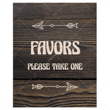 Woodland themed party favors sign printable by LittleSizzle