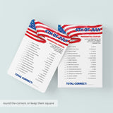 Fourth of July Party Games Bundle Printable & Virtual