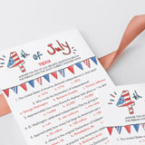 American Trivia Game for Fourth of July Party Printable & Virtual