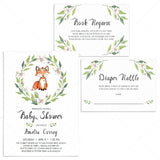 Forest animals baby shower invitation set by LittleSizzle