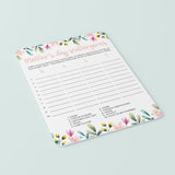 Floral Mother's Day Game for Zoom and To Print