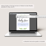 Baby face mix and match activity printable by LittleSizzle